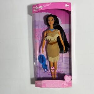 Disney Pocahontas Doll with Tan Dress and Blue Accessory